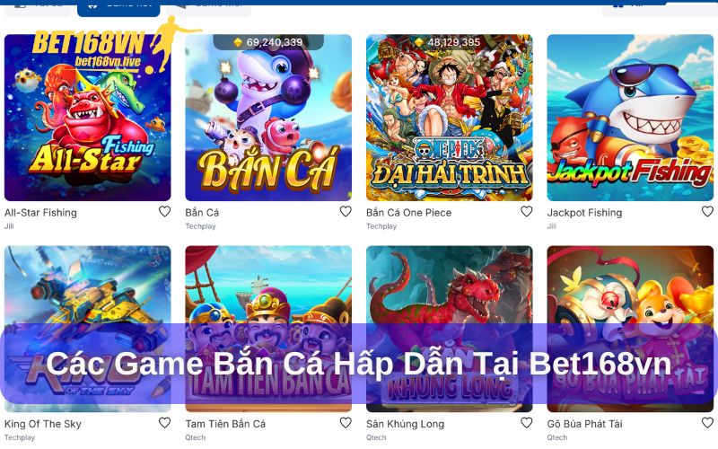 Các game bắn cá đỉnh cao tại nhà cái