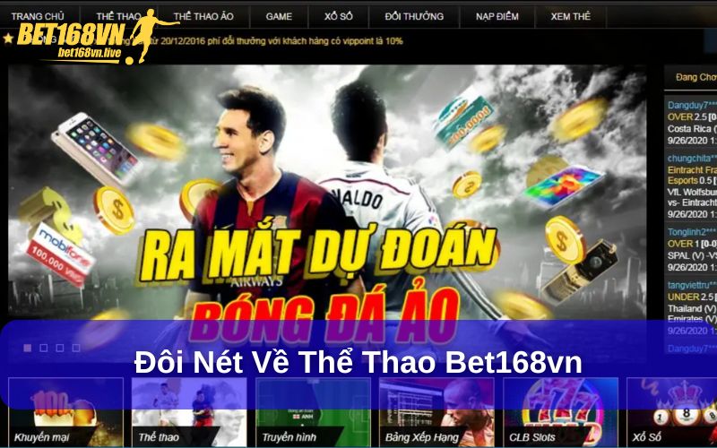 Đôi nét về thể thao bet168vn