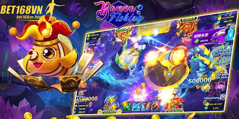 Súng công suất lớn giúp dễ dàng hạ gục cá boss nhanh chóng