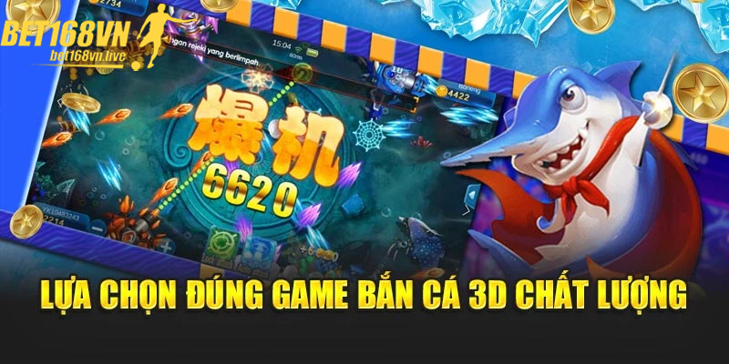 Người chơi thỏa sức săn cá to trong game 3D