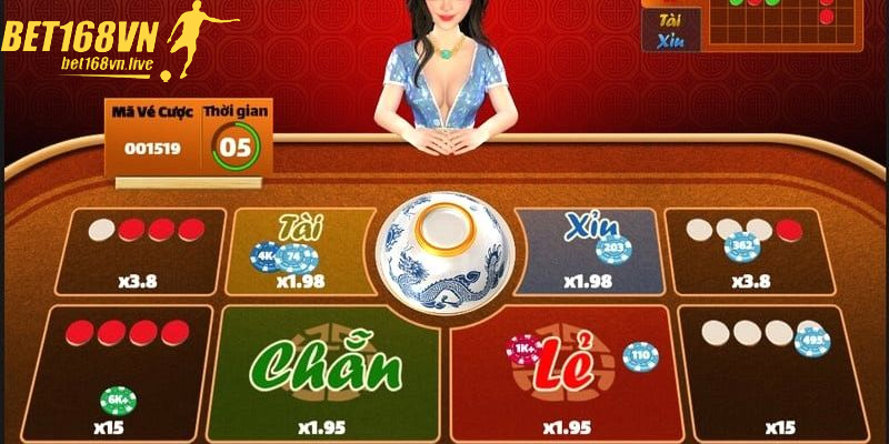 Người chơi đặt cược chẵn, lẻ hoặc các cửa lựa chọn khác